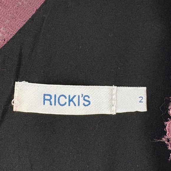 Ricki’s Pink Lace Fit and Flare Midi Dress Sleeveless Romantic Party Dress - Picture 8 of 9